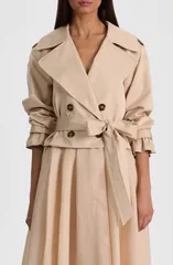 アリス アンド オリビア レディース アウター ジャケット・ブルゾン Alice Olivia Nevada Double Breasted Jacket LATTEのサムネイル