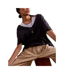 フリーピープル レディース トップス シャツ Free People Nina Tee V Black ブラックのサムネイル