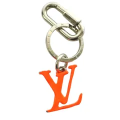 ルイヴィトン LOUIS VUITTON ポルトクレ LVシャープ Porte Clef LV Sharp キーホルダー ストラップ オレンジ シルバーカラー MP2291 /SS ■OS ■OH ■SHのサムネイル