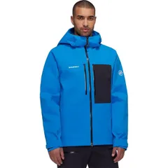 マムート メンズ アウター コート フーデッドジャケット Mammut Stoney Hs Hooded Jacket Mens Glacier BlueBlack ブラックのサムネイル