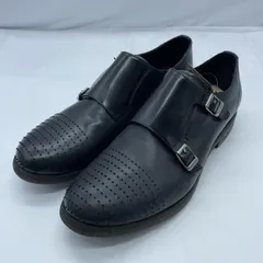 【中古】DIESEL ダブルモンクストラップ レザーシューズ サイズ44 ブラック ディーゼル[19]のサムネイル