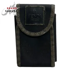 FENDI フェンディ FFズッカ ブラック ナイロン シガレットケース レディース S1-00158【中古】のサムネイル