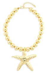 ケネスジェイレーン レディース アクセサリー ネックレス・チョーカー レース Kenneth Jay Lane Starfish Pendant Necklace GOLD ゴールドのサムネイル