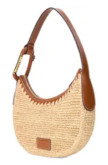 スタウド レディース バッグ STAUD Alden Raffia Shoulder Bag NATURAL TAN タンのサムネイル