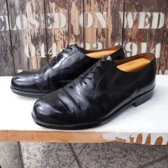 【British Army】Oxford Shoes イギリス軍 実物 オックスフォード オフィサーシューズ ミリタリー 革靴◆UK-9 M (27.5㎝)のサムネイル