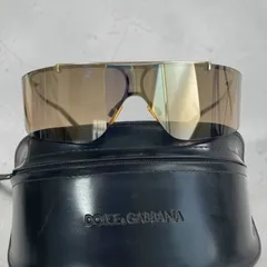 DOLCE & GABBANA シールド サングラス ゴールド ユニセックスのサムネイル