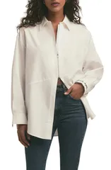 フェイバリット ドーター レディース トップス シャツ オックスフォード Favorite Daughter The Doors Always Open Oxford Shirt WHITE ホワイトのサムネイル