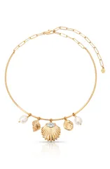 エティカ レディース アクセサリー ネックレス・チョーカー レース Ettika Endlesshores Charm Necklace GOLD ゴールドのサムネイル