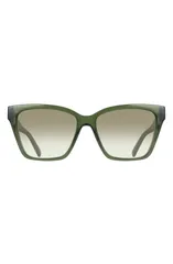 フェラガモ レディース アクセサリー サングラス・アイウェア FERRAGAMO 57mm Rectangle Sunglasses TRANSPARENT KHAKI カーキのサムネイル