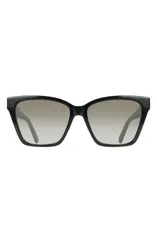 フェラガモ レディース アクセサリー サングラス・アイウェア FERRAGAMO 57mm Rectangle Sunglasses BLACK ブラックのサムネイル