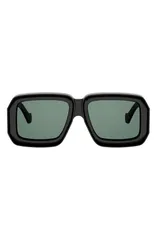 ロエベ レディース アクセサリー サングラス・アイウェア Loewe x Paulas Ibiza Dive In Mask 56mm Square SunglassesHINY BLACK GREEのサムネイル