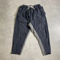 DENIM DUNGAREE 160cm スウェット地切替 サルエルパンツ デニムダンガリーのサムネイル