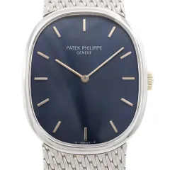 PATEK PHILIPPE パテック フィリップ ゴールデン エリプス 3748/1 紺 ネイビー シグマダイヤル K18WG ホワイトゴールド メンズ レディース 手巻き 【6ヶ月保証】【腕時計】【中古】のサムネイル
