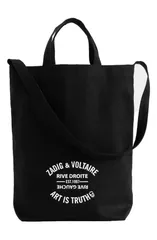 ザディグ エ ヴォルテール レディース バッグ Zadig Voltaire Zadig Canvas Tote BLACK ブラックのサムネイル