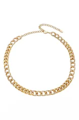 エティカ レディース アクセサリー ネックレス・チョーカー レース Ettika Chunky Crystal Chainecklace GOLD ゴールドのサムネイル