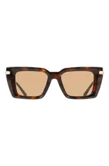 フェラガモ レディース アクセサリー サングラス・アイウェア FERRAGAMO 52mm Rectangular Sunglasses TORTOISEのサムネイル