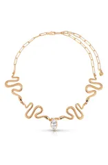 エティカ レディース アクセサリー ネックレス・チョーカー レース Ettika Serpentina Cubic Zirconia Choker Necklace GOLD ゴールドのサムネイル