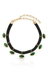 エティカ レディース アクセサリー ネックレス・チョーカー レース Ettika Midnight Luxe Crystal Choker Necklace GREEN グリーンのサムネイル