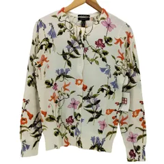 ランズエンド LANDS END Supima Cotton Floral Cardigan スーピマコットン フローラル カーディガン レディース JPN：L のサムネイル