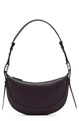 マンゴ レディース バッグ レザー フェイクレザー MANGOval Faux Leather Shoulder Bag BURGUNDY バーガンディのサムネイル