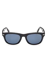 トム・フォード メンズ アクセサリー サングラス・アイウェア TOM FORD Kendel 54mm Square Sunglasses BLACK ECO T LOGO ブラックのサムネイル