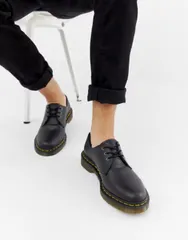 ドクターマーチン メンズ シューズ スニーカー Dr Martens vegan 1461 3eye shoes Black ブラックのサムネイル