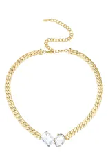 エティカ レディース アクセサリー ネックレス・チョーカー レース Ettika Crystal Collar Necklace GOLD ゴールドのサムネイル
