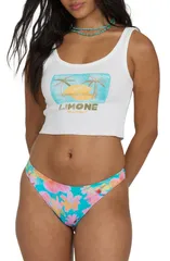 ビラボン レディース トップス シャツ グラフィック Billabong Summer Sweetness Graphic Scoop Neck Crop Tank Top SALT CRYSTALのサムネイル