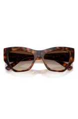 ヴォーグ レディース アクセサリー サングラス・アイウェア VOGUE 53mm Irregular Sunglasses DARK HAVANAのサムネイル