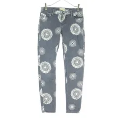 ROXY ロキシー 花火柄 ストレッチ スキニーデニムパンツ S グレー レディース 古着のサムネイル