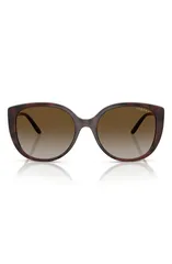 ヴォーグ レディース アクセサリー サングラス・アイウェア VOGUE 55mm Polarized Gradient Butterfly Sunglasses DARK HAVANAのサムネイル