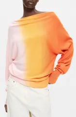 デジグアル レディース アウター パーカー・スウェット セーター ニット Desigual Gradient Effect Knit Sweater ORANGE オレンジのサムネイル