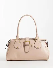 マンゴ レディース バッグ Mango buckle detail shoulder bag BEIGE ベージュのサムネイル