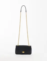 マンゴ レディース バッグ Mango cross body bag with chain strap Black ブラックのサムネイル