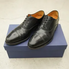 美品 JALAN SRIWIJAYA ジャランスリウァヤ 98321 Bandung バンドン ストレート チップ レザー シューズ DAINITE 短靴 サイズ6 黒4640Q♪のサムネイル