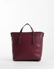 エイソス レディース バッグ ASOS DESIGN backpack tote bag Burgundy バーガンディのサムネイル