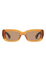 カートジェイガーロンドン レディース アクセサリー サングラス・アイウェア Kurt Geiger London 52mm Rectangular Sunglasses YELLOW イエローのサムネイル