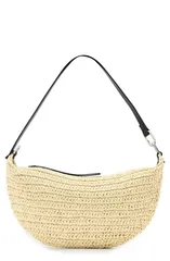 オールセインツ レディース バッグ AllSaints Micro Luna Raffia Shoulder Bag UNBLEACHED WHITE ホワイトのサムネイル
