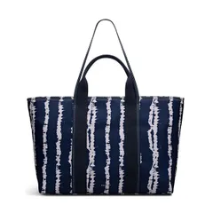 ラドリー レディース バッグ Radley Halley Row Tie Dye Stripe Large Ziptop Tote Bag Naval ストライプのサムネイル