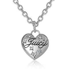 ジューシークチュール レディース アクセサリー ネックレス・チョーカー レース Juicy Couture SilverTone Heart Pendant Necklace Silver シルバーのサムネイル