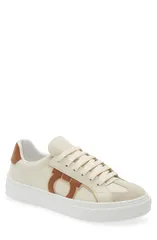 フェラガモ メンズ シューズ スニーカー FERRAGAMO Sauro Gancini Sneaker Men SPIAGGIA MASCARPONE NATURALEのサムネイル