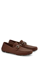 フェラガモ メンズ シューズ スニーカー FERRAGAMO Parigi Bit Driving Shoe Men MID BROWNのサムネイル