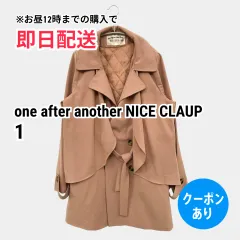 one after another NICE CLAUP ワンアフターアナザーナイスクラップ トレンチコート 1 ベージュ 無地 ミドル丈 フードなし レディースのサムネイル