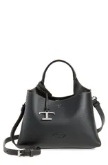 トッズ レディース バッグ レザー Tods Micro Leather Top Handle Bag NEROのサムネイル