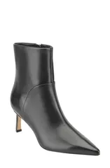 マーク・フィッシャー レディース シューズ ブーツ・レインブーツ Marc Fisher LTD Sasha Pointed Toe Bootie Women BLACK SMOOTH LEATHERのサムネイル