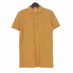 ロエベ LOEWE Anagram Polo アナグラム 刺繍 鹿の子 ポロシャツ カットソー 半袖 S オレンジ H3259820CR 国内正規のサムネイル