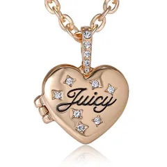 ジューシークチュール レディース アクセサリー ネックレス・チョーカー レース Juicy Couture GoldTone Crystal Heart Locket Pendant Necklaceのサムネイル