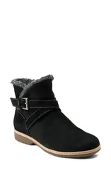 アース レディース シューズ ブーツ・レインブーツ Earthutton Waterepellent Faux Fur Lined Bootie Women BLACK ブラックのサムネイル