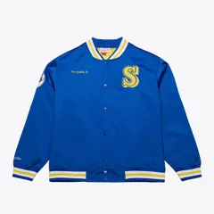 ミッチェルネス メンズ アウター ジャケット・ブルゾン サテン Mens Mitchell Ness Ken Griffey Jr Royal Seattle Mariners Legends Colのサムネイル