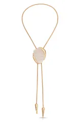 エティカ レディース アクセサリー ネックレス・チョーカー レース Ettika Stone Statement Bolo Necklace BONE ストーンのサムネイル